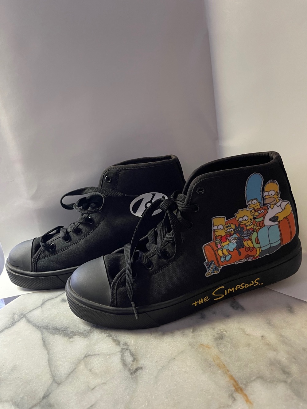 Matt Groening Heelys Simpsons High-Top Athletic Skate Sneakers Collectible Sz 9